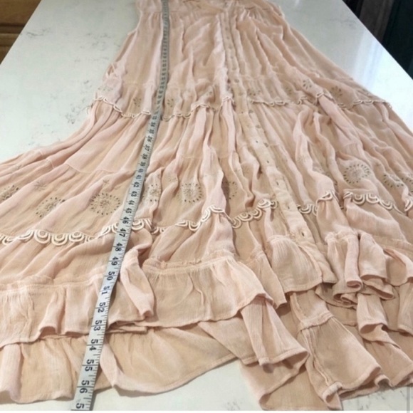 Free People Pretty Cozy Maxi Smock Dress Ecru maxi - Picture 12 of 16